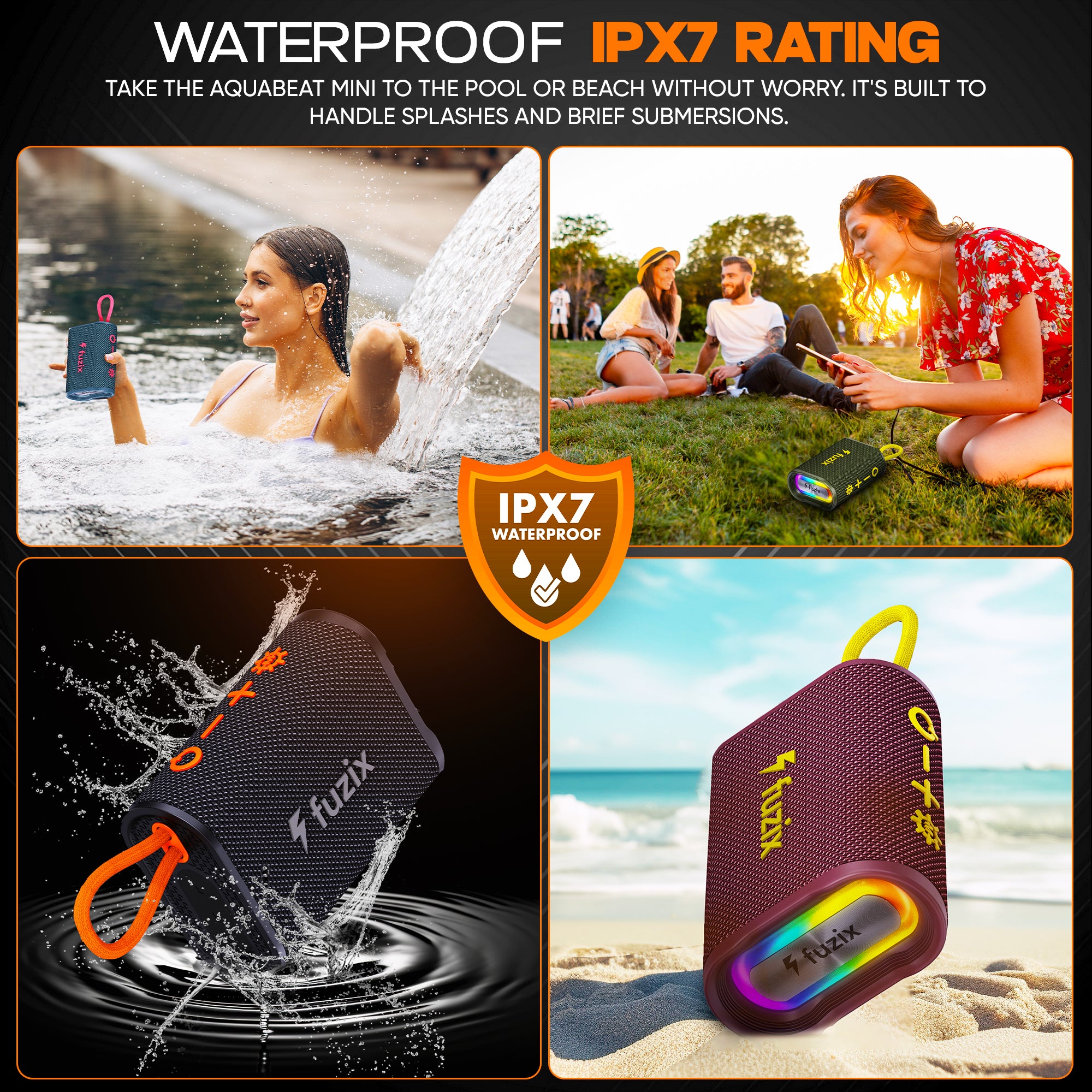 AquaBeat Mini Portable Speaker