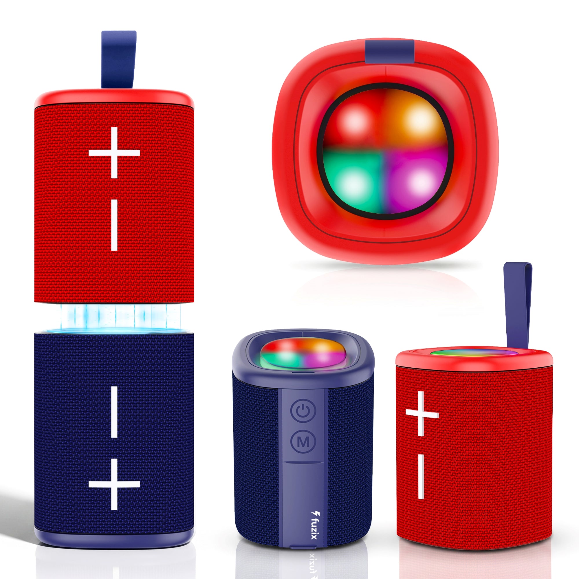 Fuzix Remix 2-in-1 Magnetic Bluetooth Speaker – 20W Wireless Stereo, IPX6, 12H Playtime