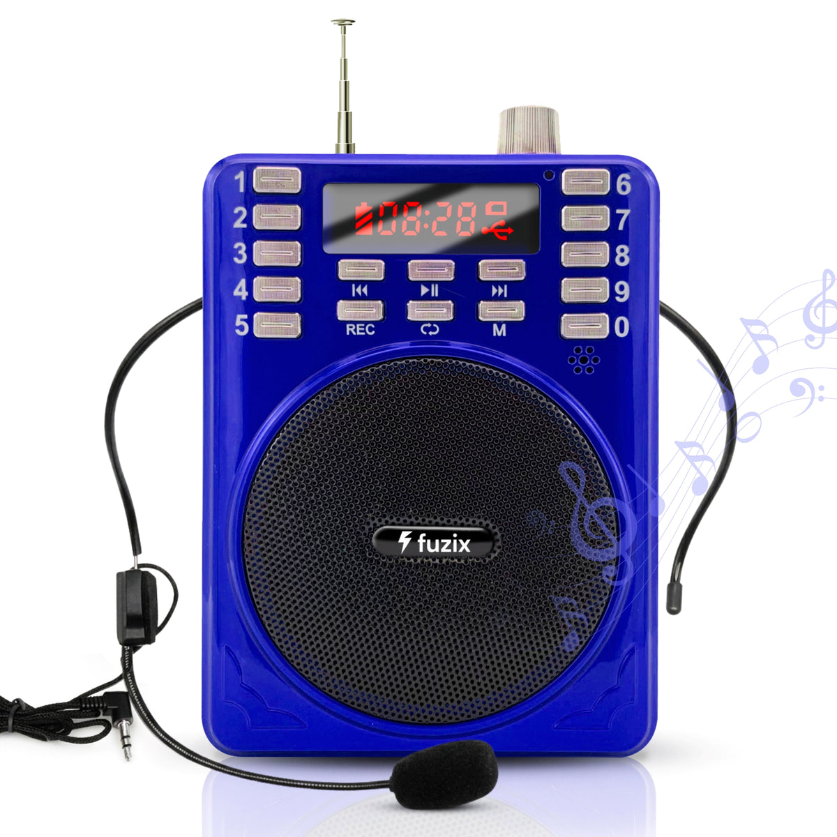 Fuzix Z-127 Portable Bluetooth Speaker & Voice Amplifier with Headset Mic, FM Radio