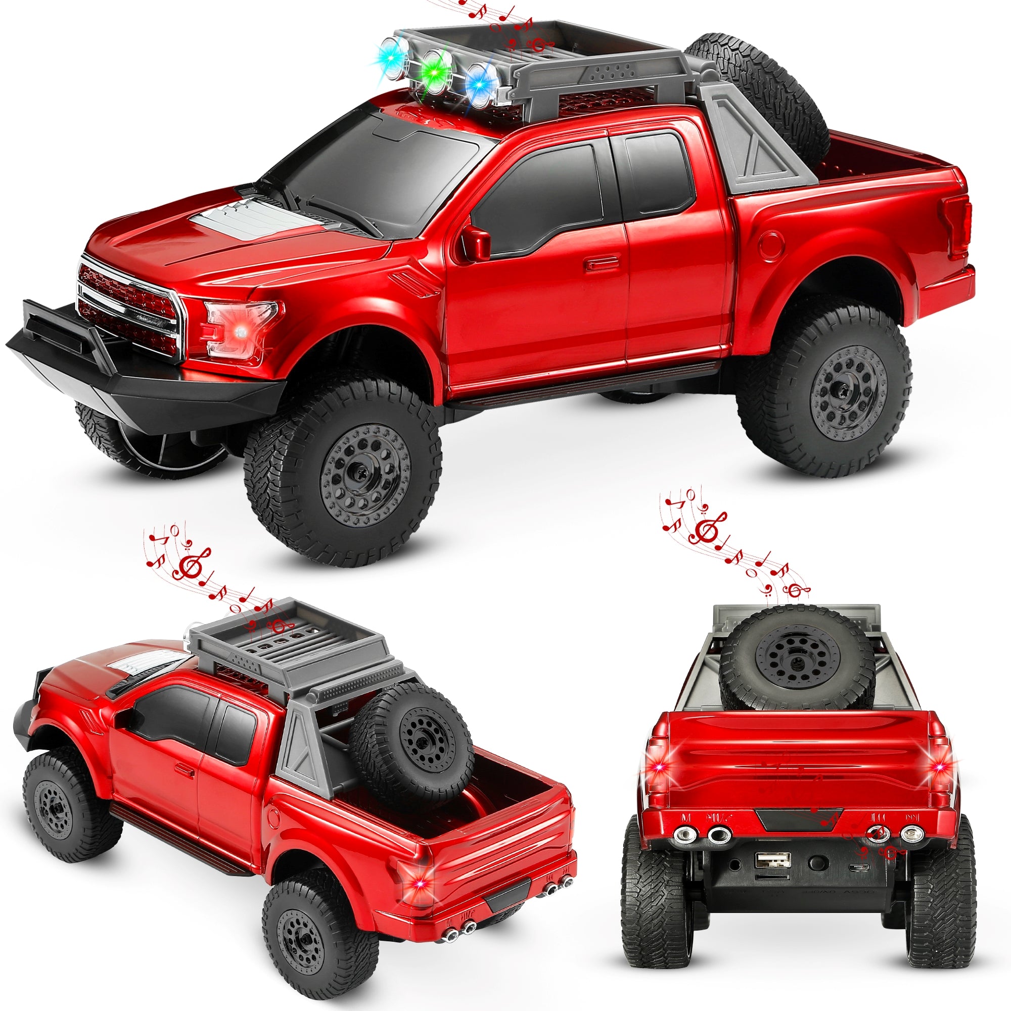 Fuzix WS-589 Car Bluetooth Portable Speaker with LED AUX USB FM Rechargeable
